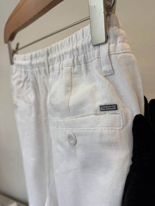 100% LINEN REGULAR FIT TROUSERS